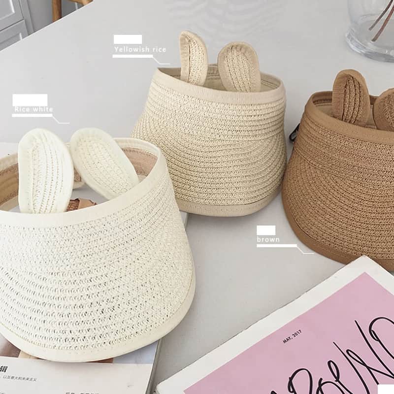 OmoteUraのインスタグラム：「. . rabbit sun visor🐇¥1400 . . . . #韓国#韓国子供服#子供服#韓国通販 #子供#こども#キッズ#女の子 #キッズ服#子ども服#親子#親子コーデ#fashion#kids#kidsfashion #dailylook#code#codenate #korea#korean#koreanfashion #koreangirl#koreankidsfashion #한국#한국아동복#아이린#어린이」