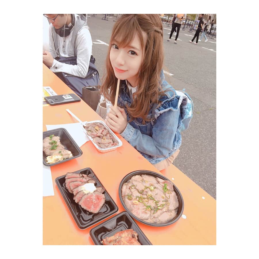 星島沙也加さんのインスタグラム写真 - (星島沙也加Instagram)「#プリンフェス 🍮に行ったんだけどなぜか#肉フェス 🍖にも行った日☺️💕 #お台場」5月3日 10時54分 - sayaka_hoshijima
