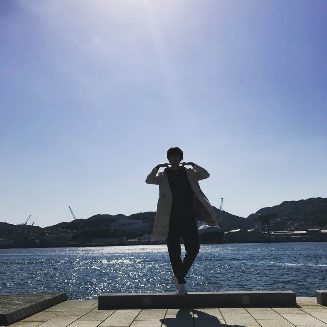 中山優貴さんのインスタグラム写真 - (中山優貴Instagram)「とても景色だったから(^^)in水辺の森公園かもめ広場 長崎とっても良いところ！ #SOLIDEMO #中山優貴 #長崎 #dejima博 #sea #Collars」5月5日 0時03分 - yuki_solidemo