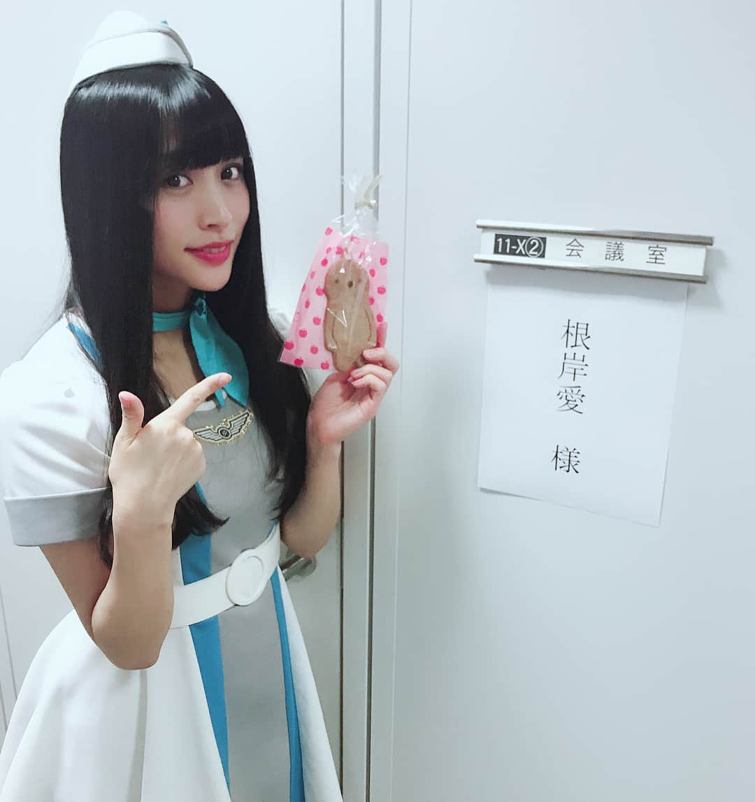 のインスタグラム：「今夜23:30〜📺 日本テレビ「有吉反省会」 出演します🤣✨ 恐怖の寝顔が見れるかも...。 #有吉反省会 #根岸愛 #PASSPO #根岸愛反省会 #もぐたろうクッキー」