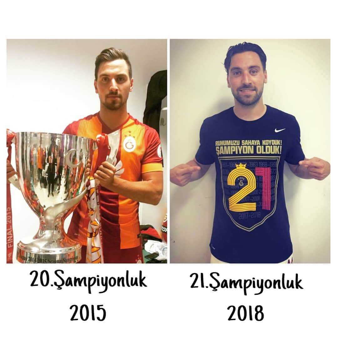 シナン・ギュミュシュのインスタグラム：「Ruhumuzu ortaya koyduk! #şampiyoncimbom @sinanguemues」