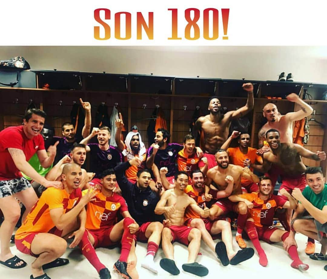 シナン・ギュミュシュのインスタグラム：「ADIM ADIM ŞAMPİYONLUĞA!👊 #galatasaray @sinanguemues」