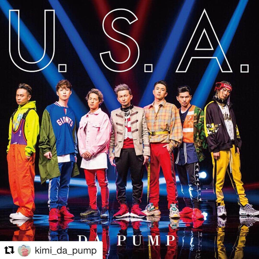 Minaさんのインスタグラム写真 - (MinaInstagram)「おススメ 其の一💕  #Repost @kimi_da_pump with @get_repost ・・・ 6月6日リリース‼️ DA PUMP ニューシングル「U.S.A」🇺🇸🗽✨ #いいねダンス👍 #驚異のインベーダーフォーメーション👾 #泣く子も黙るパリピです 👍👍👍 👾💨👾💨 ▼U.S.A.【初回限定生産盤A】  品番：AVCD-16870 価格：¥1,800（本体価格）＋税 形態：CD+DVD 【CD 収録楽曲】 1. U.S.A. 2. All 2 You 3.Take it Easy 4. U.S.A. (Instrumental)  5. All 2 You (Instrumental)  6.Take it Easy (Instrumental) 【DVD 収録内容】 1.U.S.A. music video 2.U.S.A. making。 ▼U.S.A.【初回限定生産盤B】  品番：AVCD-16871 価格：¥1,800（本体価格）＋税 形態：CD+DVD 【CD 収録楽曲】 1. U.S.A. 2. All 2 You 3.Take it Easy 4. U.S.A. (Instrumental)  5. All 2 You (Instrumental)  6.Take it Easy (Instrumental) 【DVD 収録内容】 1.U.S.A. music video 2.U.S.A. music video (another version) ▼U.S.A.【通常盤】  品番：AVCD-16872 価格：¥1,000（本体価格）＋税 形態：CD ONLY 【CD 収録楽曲】 1. U.S.A. 2. All 2 You 3.Take it Easy 4. U.S.A. (Instrumental)  5. All 2 You (Instrumental)  6.Take it Easy (Instrumental」5月7日 22時50分 - mina_1977