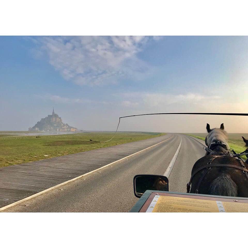 朝日放送「朝だ！生です旅サラダ」さんのインスタグラム写真 - (朝日放送「朝だ！生です旅サラダ」Instagram)「@edayuri_official 憧れのモン・サン・ミッシェル！！！ 入り口まで馬車で行くこともできます。 . お馬の足音と気持ちの良い揺れを感じること およそ10分… . 遠くにモン・サン・ッミシェルが見えてきました とても幻想的で童話の世界に入っていくような気分です😢✨ ・ ・ ・ #マリンゴット #Maringote #神秘的 #幻想的 #モンサンミッシェル #LAbbayeduMontSaintMichel #フランス #パリ #France #Paris _ #ABCテレビ #朝日放送テレビ #朝だ生です旅サラダ #旅サラダガールズ #江田友莉亜 #8期生 #海外 #旅 #旅サラダ #travel #trip」5月10日 12時11分 - tabisalad