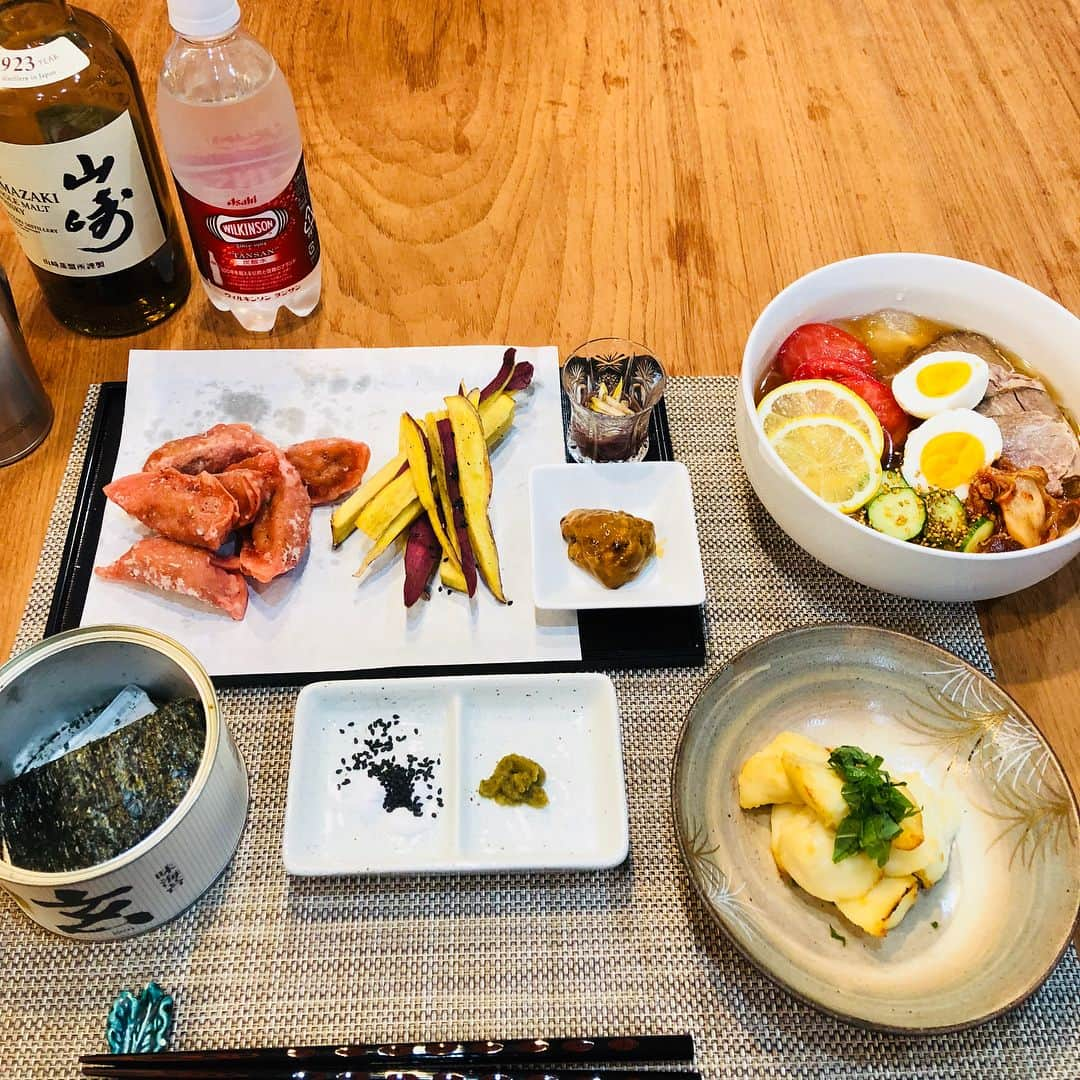 金村義明さんのインスタグラム写真 - (金村義明Instagram)「#晩酌スタート#平戸の塩雲丹#冷麺」5月11日 22時42分 - yoshiaki_kanemura