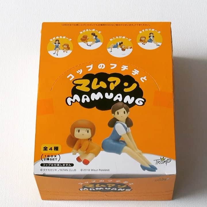 ウィスット・ポンニミットのインスタグラム：「NEW ARRIVAL!! Fuchiko x Mamuang figure box set 1 กล่องใหญ่ =  3 เซ็ต ( 1 เซ็ตมี 4 คู่ ) ราคา 2,400บาท สนใจสั่งซื้อออนไลน์ได้ที่ LINE id : wisutgoods @wisutgoods  หรือใครอยากลุ้น หมุนทีละไข่ เชิญไปที่รัาน @7_2nd_fl  ก็มีตู้ Gachapon มาตั้งให้หมุนลุ้นกันแล้ว ( ลูกละ 200 บาท )  #mamuang  #fuchiko」
