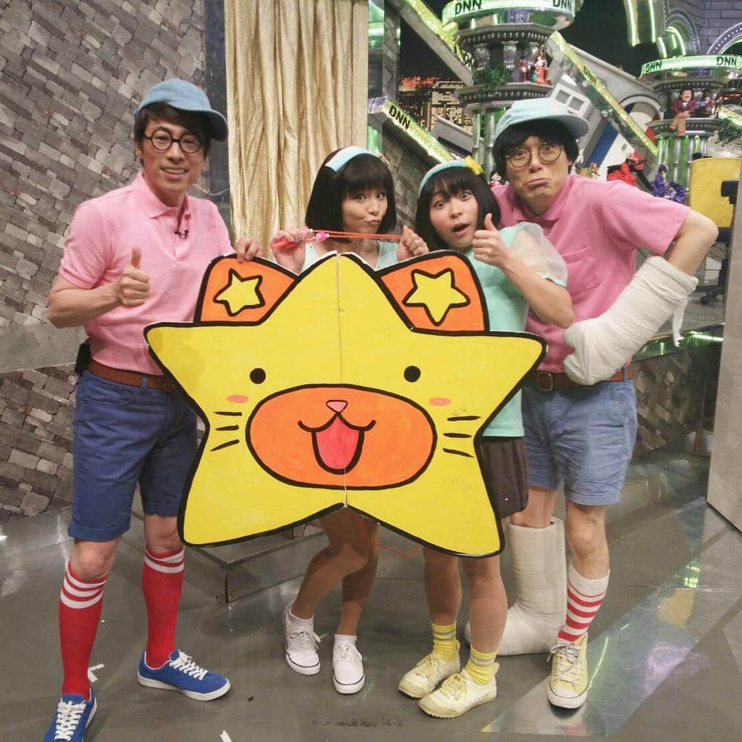 田村淳のインスタグラム：「あれよあれよと言う間に にゃんこスターをやらされましたw そのあとmisono村長出てきましたw  #脱力タイムズ」
