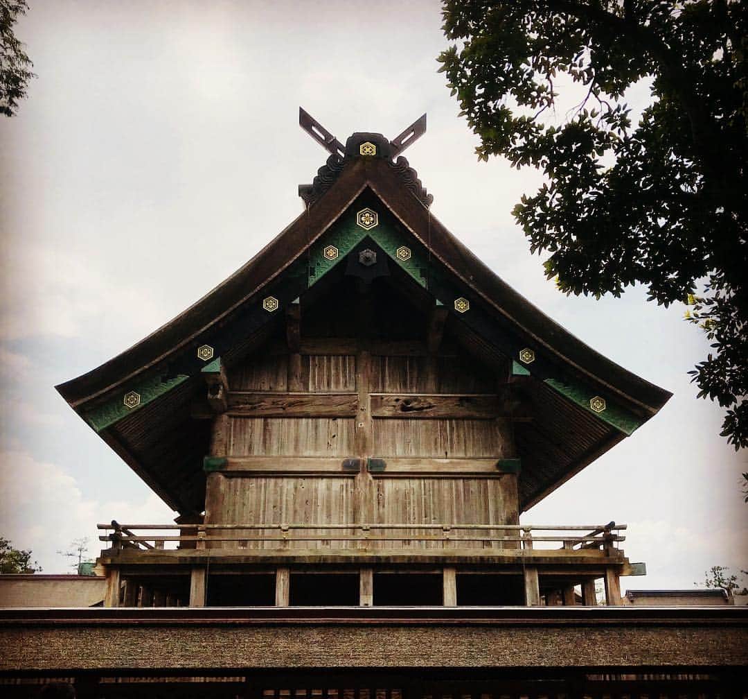 大抜卓人さんのインスタグラム写真 - (大抜卓人Instagram)「出雲大社御本殿の裏から。岡本太郎先生はこのお姿に感銘を受け太陽の塔を制作なさったようです。#fm802 #ウエストナビステーション #島根県 #出雲大社 #太陽の塔」5月12日 13時41分 - takutoonuki
