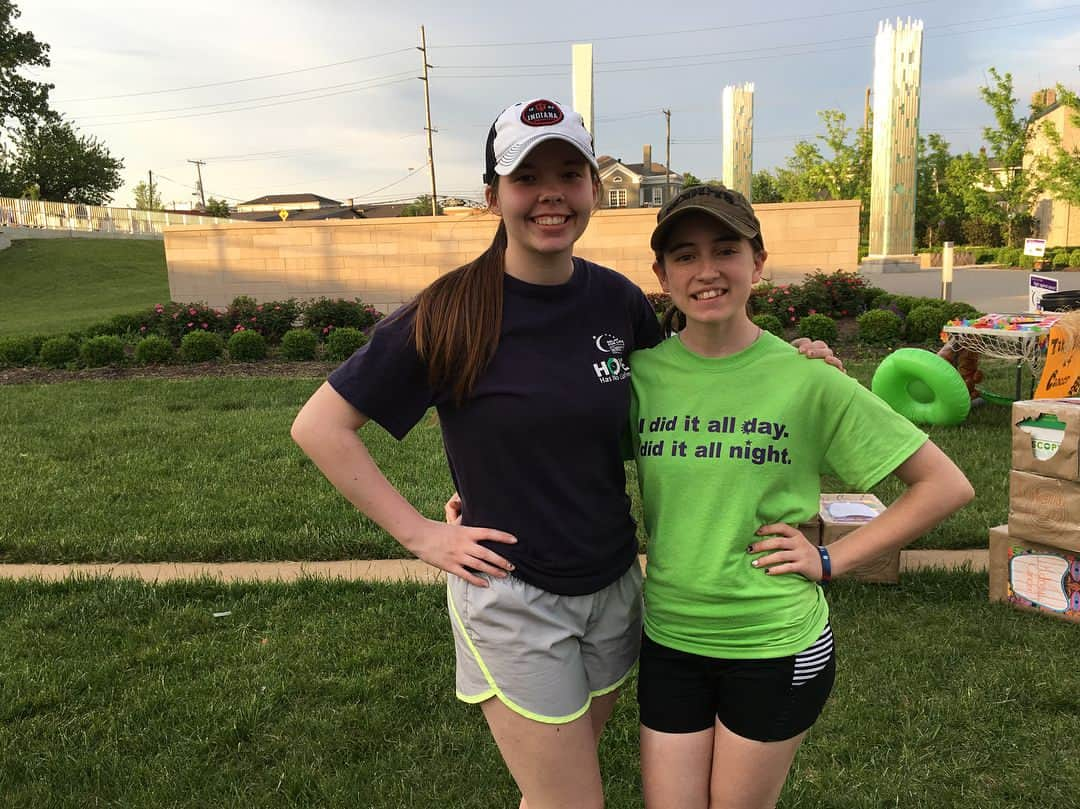 Grandma Bettyのインスタグラム：「Grandma Betty's great-granddaughter and friends have been out all day in support of Relay for Life 2018 here in Southern Indiana! Make sure to find out when Relay for Life is near you and support this great cause!」