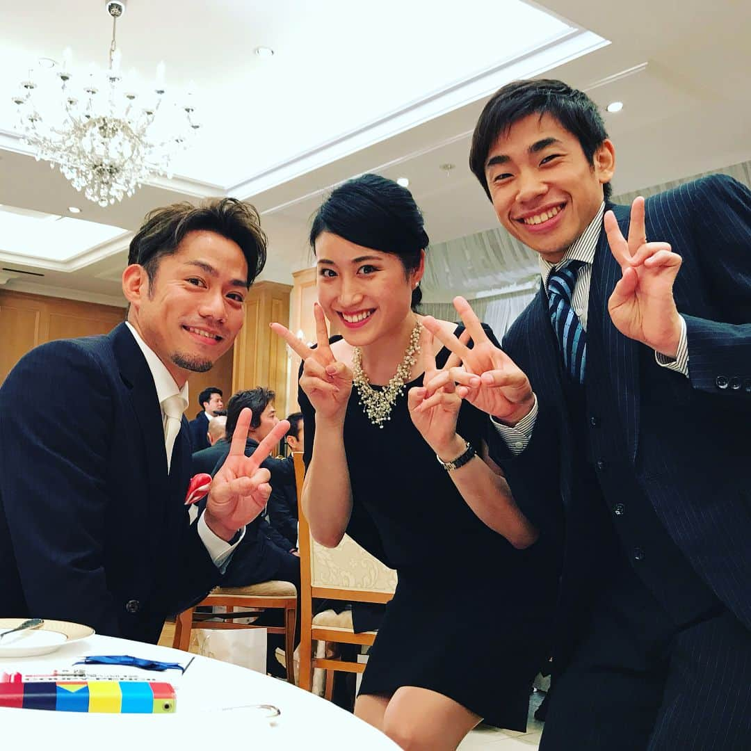 田中琴乃さんのインスタグラム写真 - (田中琴乃Instagram)「こたくん、ななさんご結婚おめでとう💓💓💓 笑いあり涙ありのとても素敵な挙式と披露宴でした🤣（誓いの言葉、両親への手紙の時の奈也さんの声。） #フィギュアスケート  #武田奈也 さん #山田虎太朗 さん #happywedding  #アス女 たくさん #織田信成 さん #高橋大輔 さん」5月13日 22時16分 - tanakakotono