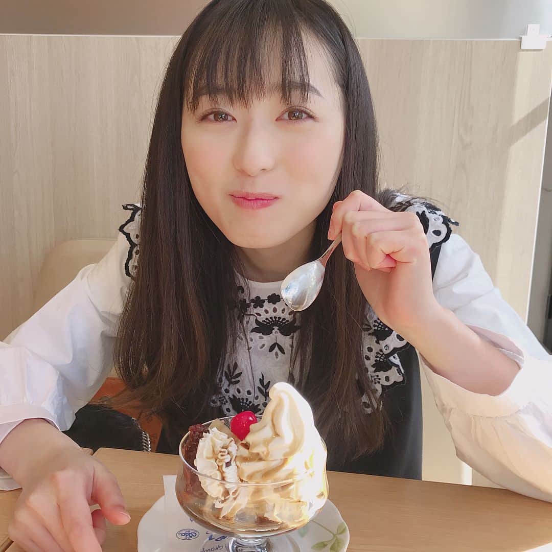福原遥さんのインスタグラム写真 - (福原遥Instagram)「. この前食べたあんみつ🍯🍦 甘いものを食べてパワーチャージ。 そして今日は ...