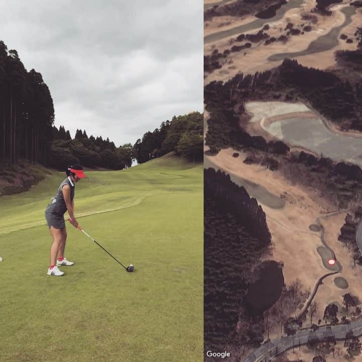 森下千里のインスタグラム：「. 初めて❤️❤️❤️作っていただきました。 My shot was bomb. 筋肉痛でボロボロなスウィングなのが悔やまれるけど、とっても嬉しい⛳️😂 . . #golf #bomb #ちゅどーん #ゴルフ #ゴルフウェア #日焼け#諦めつつある #golflife #life #green」