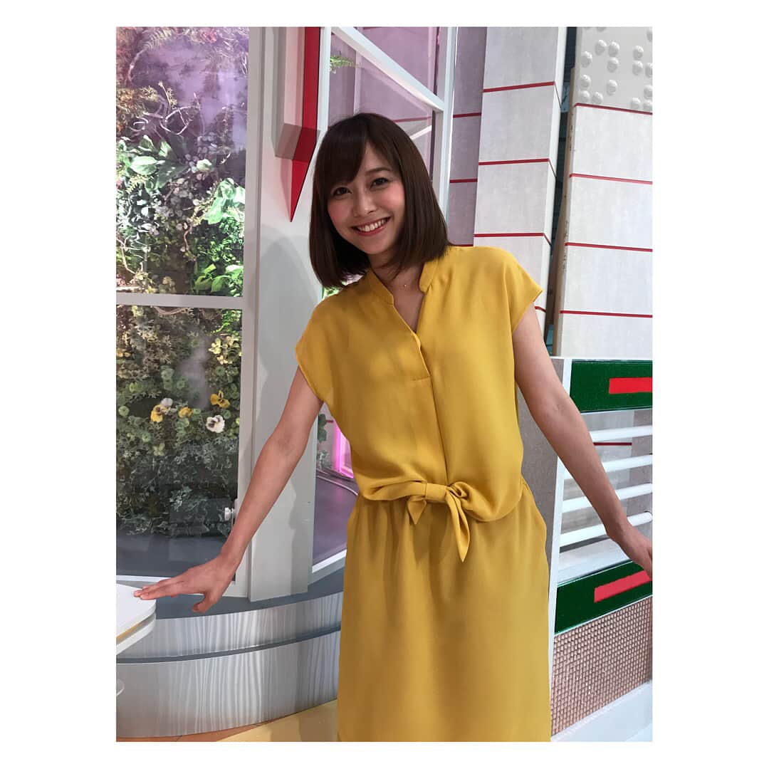 のインスタグラム：「今日の衣装は @plst_official  でした🌼 鮮やかな黄色✨✨ 流行色ですね🤗 ＊ ＊ #テレビ朝日 #スーパーjチャンネル #久冨慶子 #アナウンサー #今日のロケ楽しかったなー」
