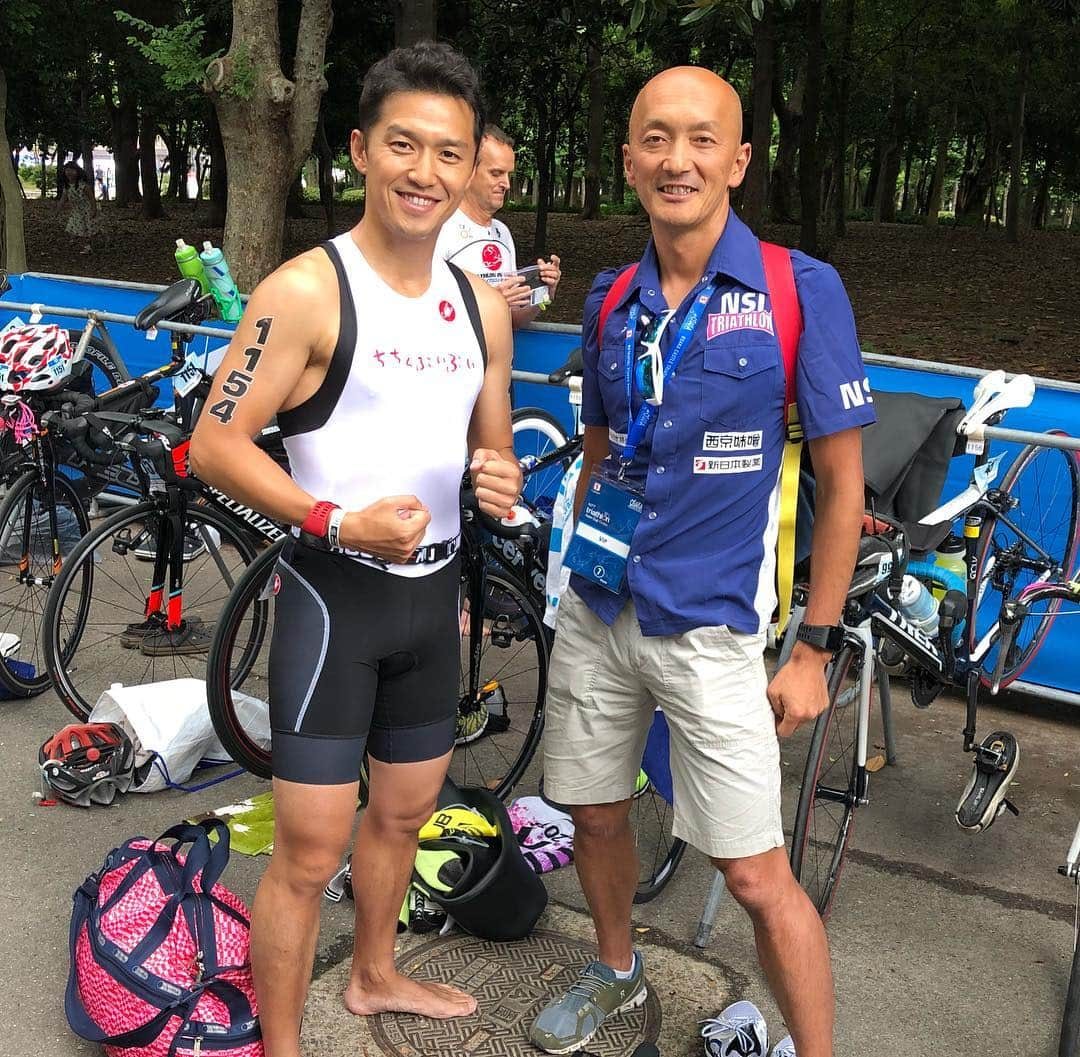 山中真さんのインスタグラム写真 - (山中真Instagram)「大阪城トライアスロン、いってきました！結果は火曜のちちんぷいぷいで♪きつかった〜  #ちちんぷいぷい#西内洋行コーチ #大阪城トライアスロン」6月10日 21時45分 - makorine1120