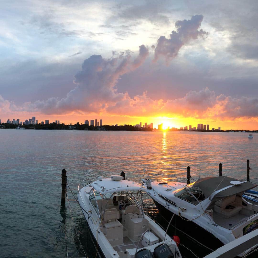 サイモン・シュナピアのインスタグラム：「Miami Vibes #miamibeach」