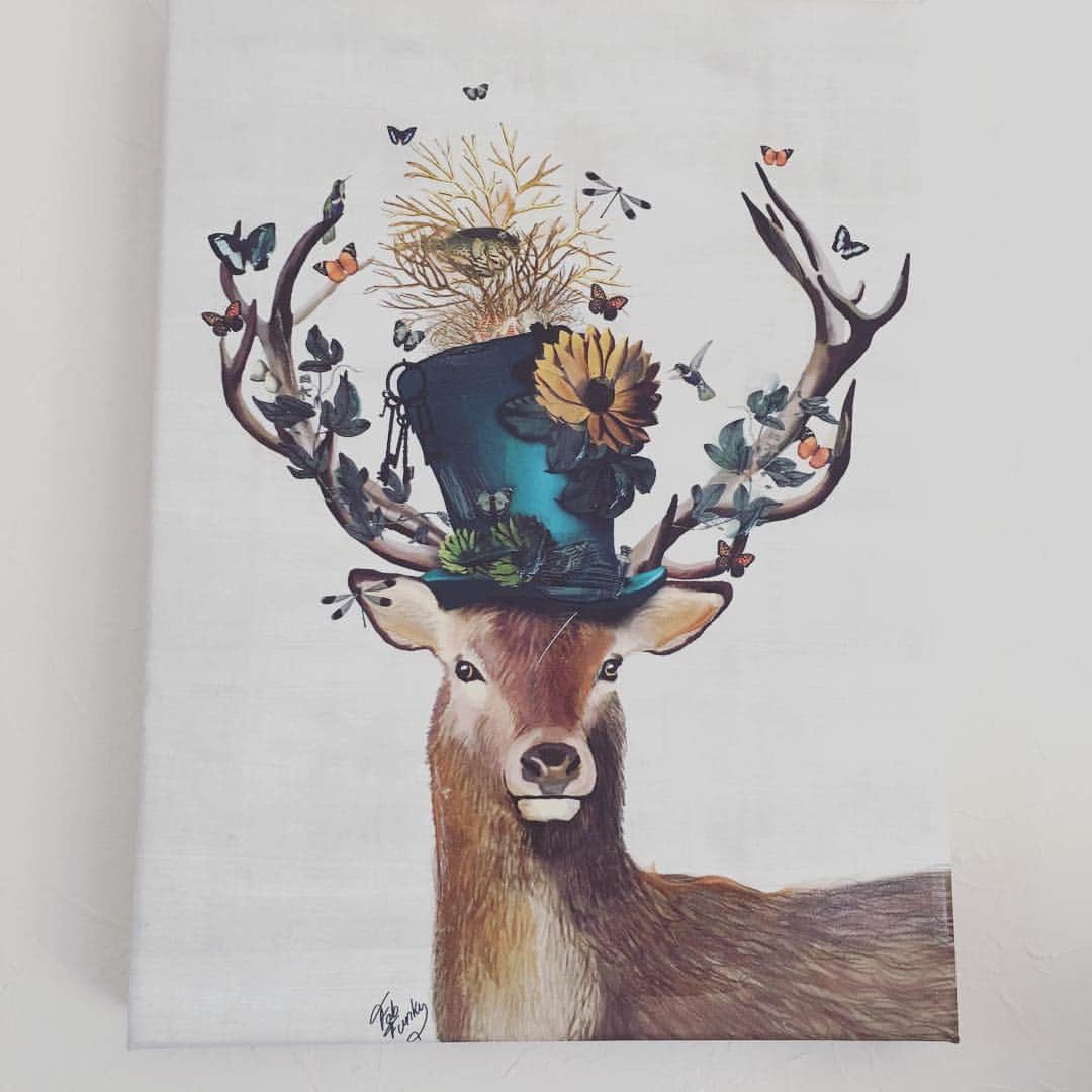 相川七瀬さんのインスタグラム写真 - (相川七瀬Instagram)「一目惚れして買って来た 鹿の絵。」6月11日 11時24分 - nanasecat