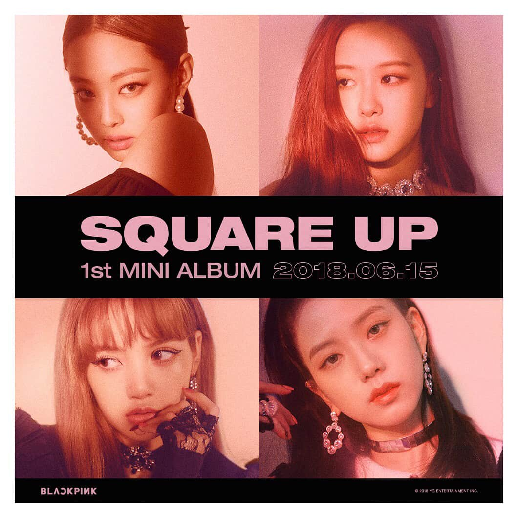 BLACKPINKさんのインスタグラム写真 - (BLACKPINKInstagram)「#BLACKPINK #블랙핑크 #JENNIE #제니 #ROSÉ #로제 #THE1STMINIALBUM #EP #SQUAREUP #TEASERPOSTER #20180615 #RELEASE #YG」6月12日 9時12分 - blackpinkofficial