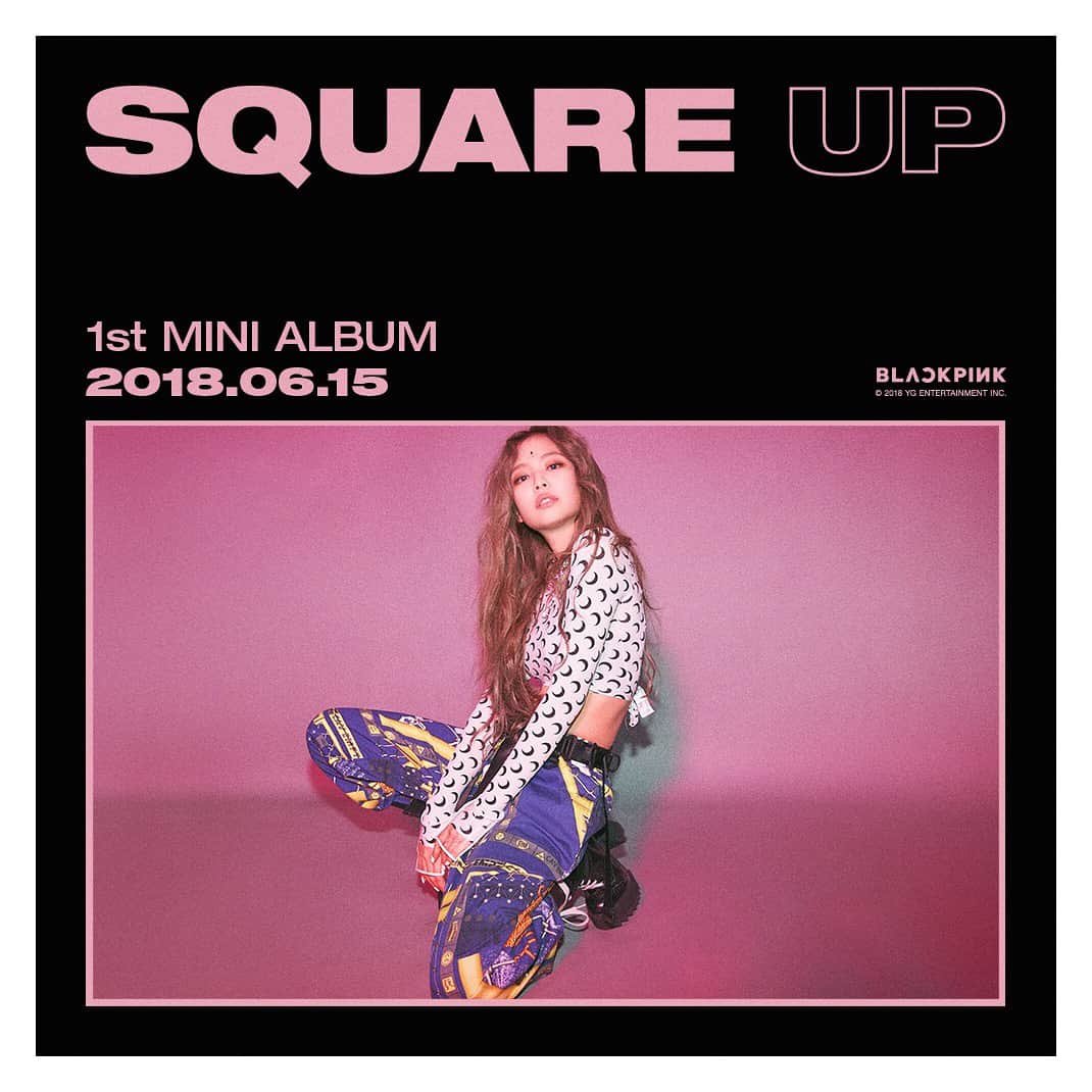 BLACKPINKさんのインスタグラム写真 - (BLACKPINKInstagram)「#BLACKPINK #블랙핑크 #JENNIE #제니 #ROSÉ #로제 #THE1STMINIALBUM #EP #SQUAREUP #TEASERPOSTER #20180615 #RELEASE #YG」6月12日 9時12分 - blackpinkofficial