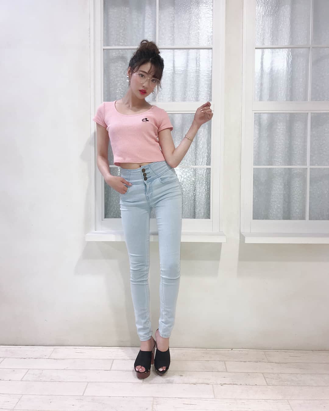 志田友美（ゆうみん）のインスタグラム：「私服🙈💗💗 #ootd #code #instacode #gyda #grl #summerfashion」