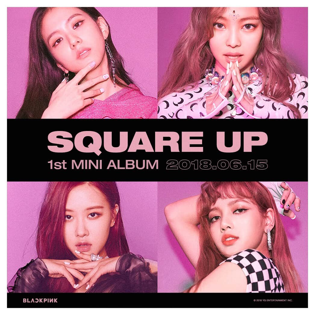 BLACKPINKさんのインスタグラム写真 - (BLACKPINKInstagram)「#BLACKPINK #블랙핑크 #JISOO #지수 #LISA #리사 #THE1STMINIALBUM #EP #SQUAREUP #20180615 #RELEASE #YG」6月13日 9時04分 - blackpinkofficial