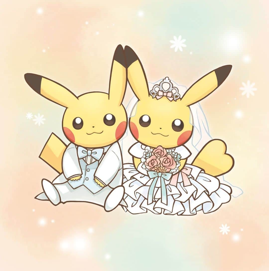 ピカチュウ公式Instagramさんのインスタグラム写真 - (ピカチュウ公式InstagramInstagram)「6月といえば、ジューンブライド💍💖 ピカチュウたちも、ウェディングドレスとタキシードでおめかししているよ😍💘 #pikachu #pokemon #pikachu_snap #photooftheday #wedding #june #tuxedo #weddingdress #pokemoncenter #ピカチュウ #ポケモン #結婚 #結婚式 #ウェディング #6月 #ジューンブライド #ウェディングドレス #タキシード #新郎 #花嫁 #ポケモンセンター #グッズ」6月13日 18時00分 - pokemon_jpn