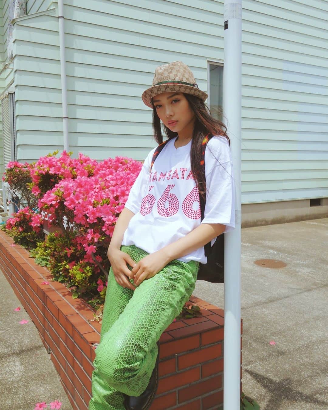 浅谷珠琳のインスタグラム：「🌺🌺🌺 #teamsatan666 #teamsatanskateboarding」