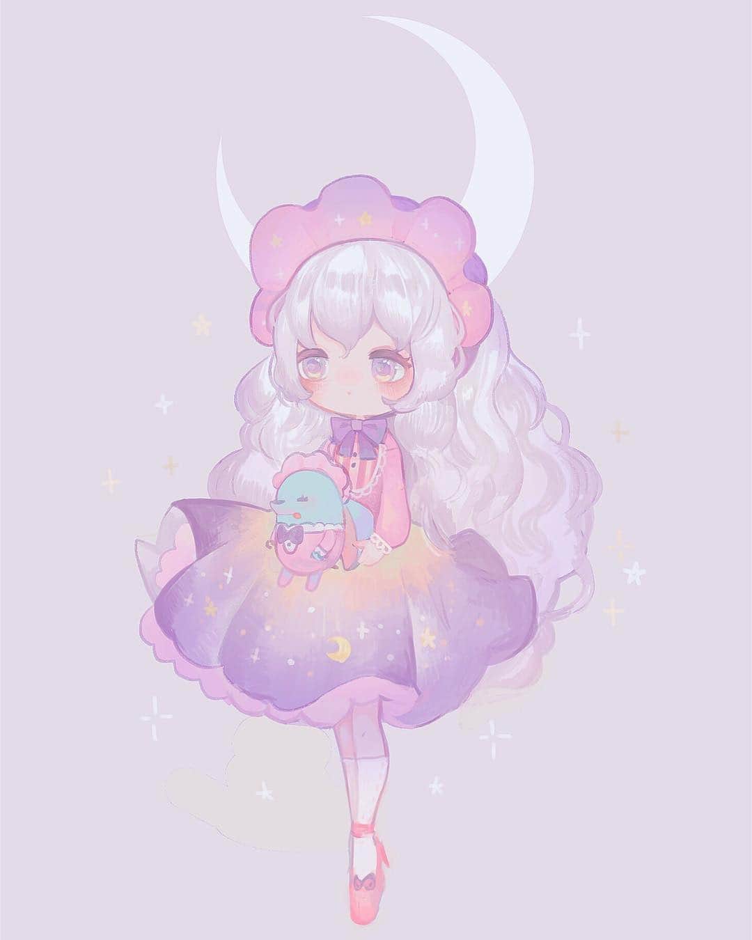 イチゴ納豆のインスタグラム：「🌙」