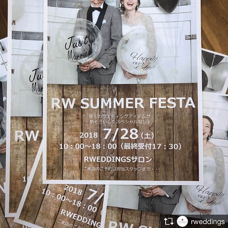 プレ花嫁さんのためのお得情報のインスタグラム：「Repost from @rweddings  5.27 . . サマーフェスタ開催決定！！ . . 年に2回のアイテムフェア . . テーマはワンダーランド！ . . お早目にご予約くださいませ . . #rweddings#アールウエディングス#コンセプトウエディング#オリジナルウエディング#レストランウエディング#テーマウエディング#挙式#前撮り#家族婚#2018春婚#2018秋婚#2018冬婚#卒花嫁#卒花#RW花嫁#結婚式レポ#結婚準備#日本中のプレ花嫁さんと繋がりたい#おしゃれ婚#東海花嫁#名古屋結婚式場#名古屋婚#名古屋花嫁#花嫁会#結婚式記念日#ウェディングコーディネート#ウェディングアイテム #プレ花嫁#プレ花嫁準備」
