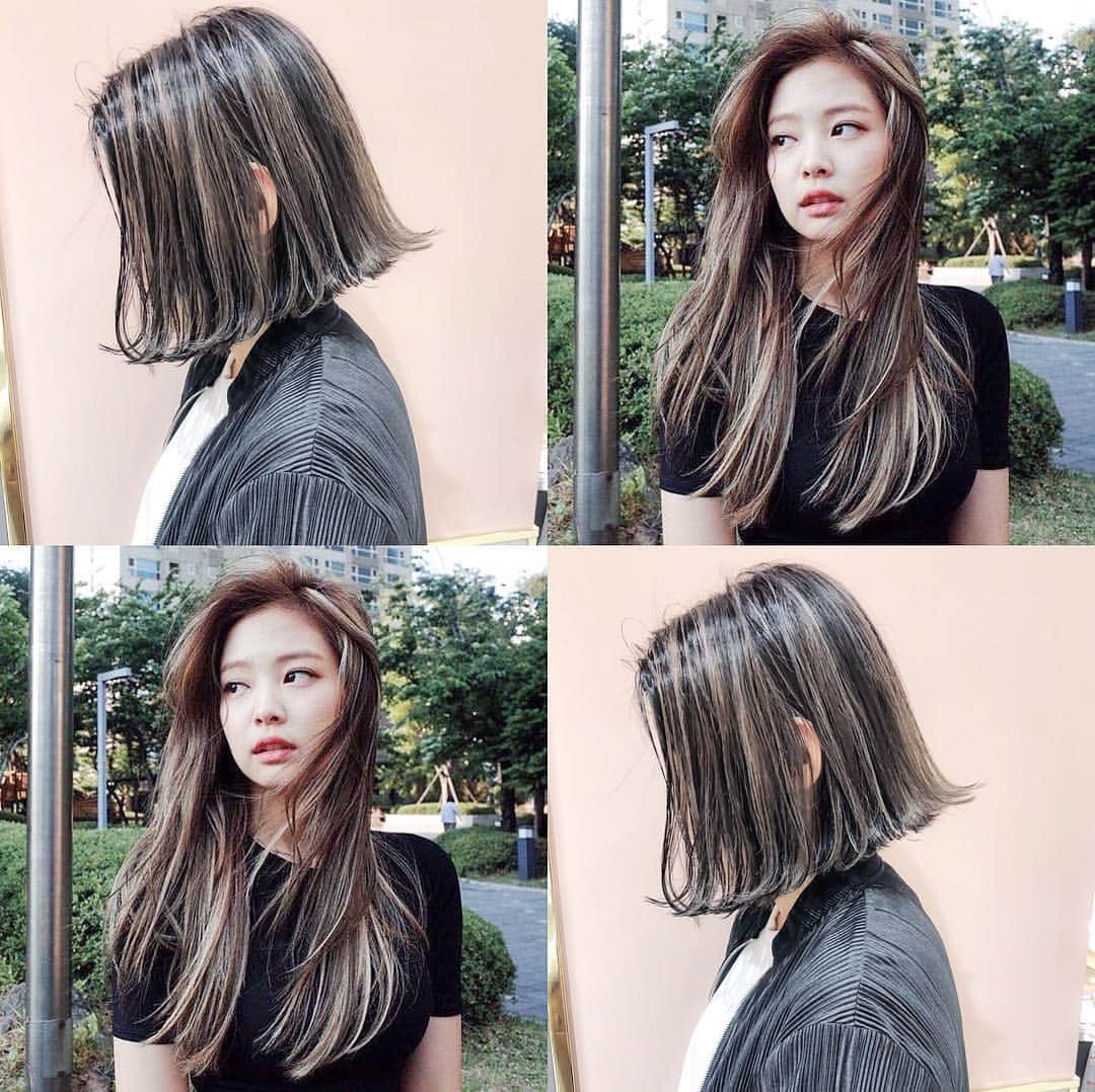 原涼香のインスタグラム：「ㅤㅤㅤㅤㅤㅤㅤㅤㅤㅤㅤㅤㅤ #블랙핑크 ジェニみたいな💭💜 『 韓国人風ハイライト🇰🇷 』 コントラストしっかりがカワイイ♡ ㅤㅤㅤㅤㅤㅤㅤㅤㅤㅤㅤㅤㅤ HPでは、 " ハイライト " を 選択☝🏻してください☺️💗 ㅤㅤㅤㅤㅤㅤㅤㅤㅤㅤㅤㅤㅤ #shima#shima_six_ginza#韓国#オルチャン#머리스타그램#패션스타그램#블랙핑크#blackpink#ブルピン#블랙핑크」