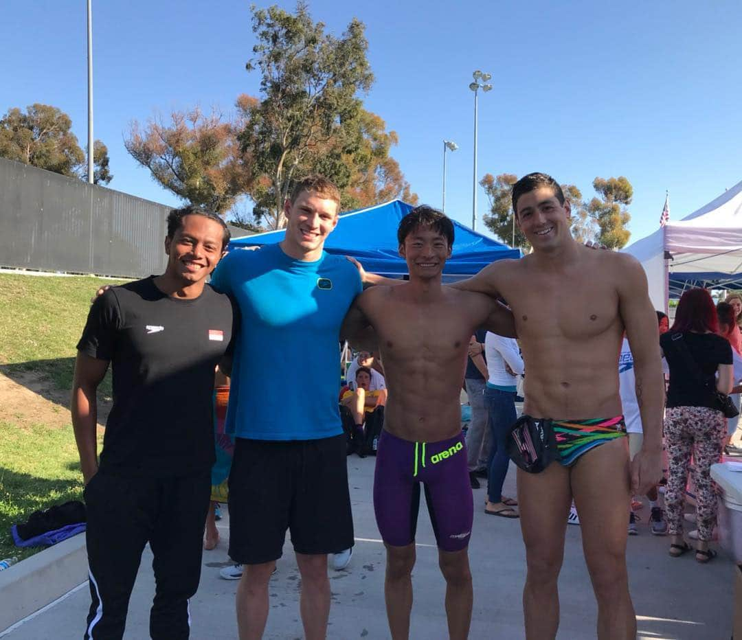 入江陵介さんのインスタグラム写真 - (入江陵介Instagram)「Had a great weekend race with🐻🇺🇸 Thanks a lot Irvine!! see you in santaclara☀️ 2010年のパンパシ水泳が行われたアーバインでのレースでした！ この時期にしてはまずまずのタイムで練習の手応えを得ることが出来ました👍🏻久しぶりの二個メは楽しかったけど100FRはやはり苦手だった。笑  #panpac #irvine #gobears」5月28日 13時02分 - ryosuke_irie