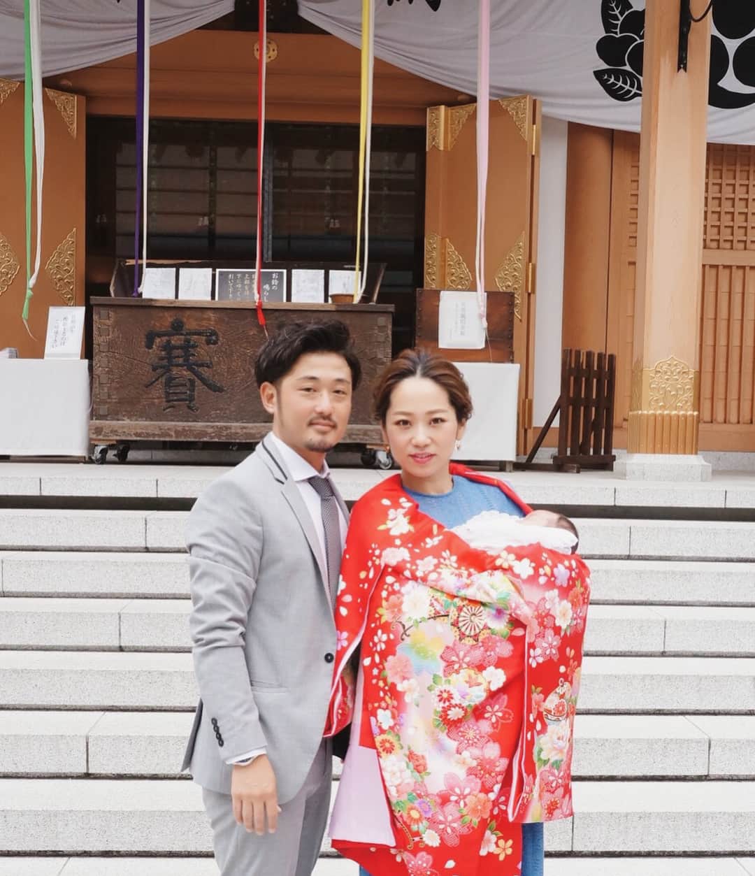 那須久美子さんのインスタグラム写真 - (那須久美子Instagram)「お宮参り✨  ちゃんとした写真も。。。✨ #お宮参り #水天宮」5月28日 17時14分 - nasu_kumiko