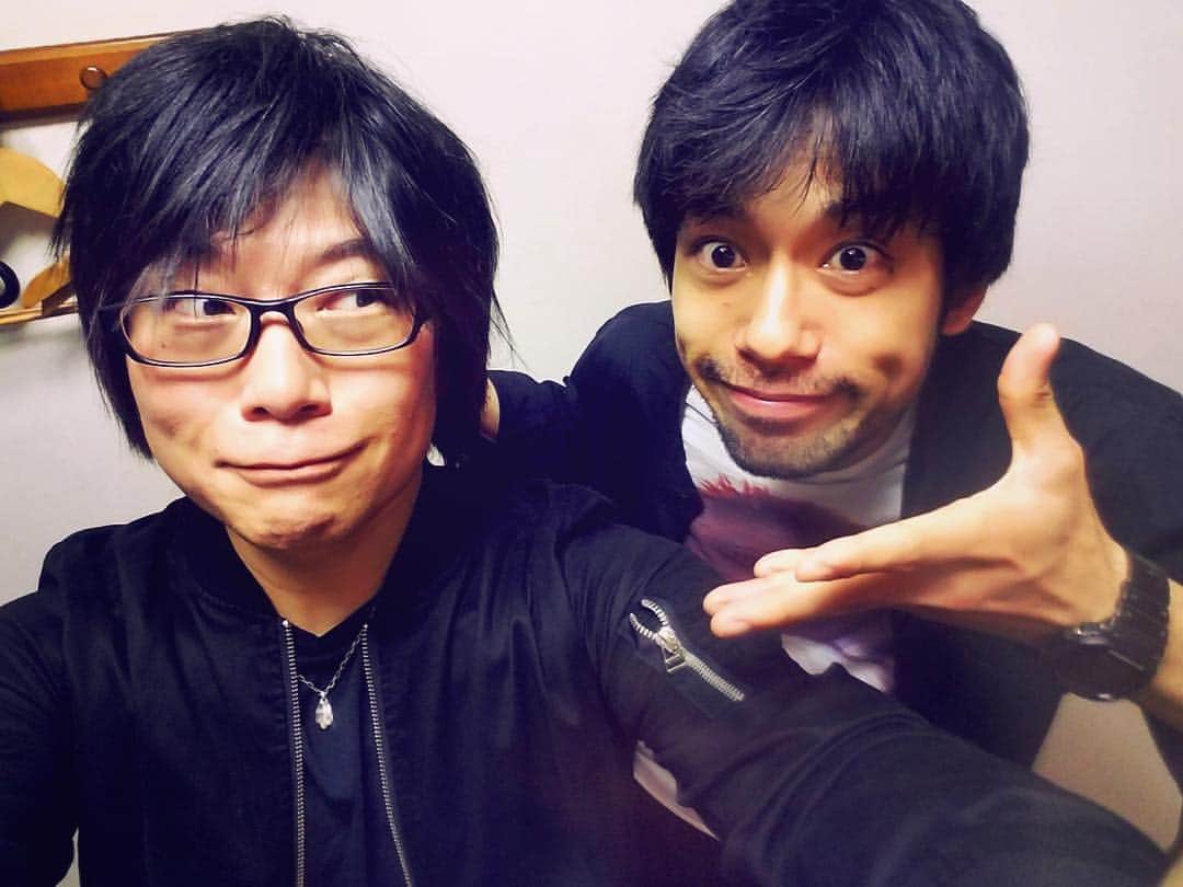 金城大和のインスタグラム：「森川智之さん  先日の現場にて。  多くの色んな役のを声をあててますが、私にとっては、トリン！あんどジョン・ウィック。  #嬉しくて #早く呑みに行きたいもので」