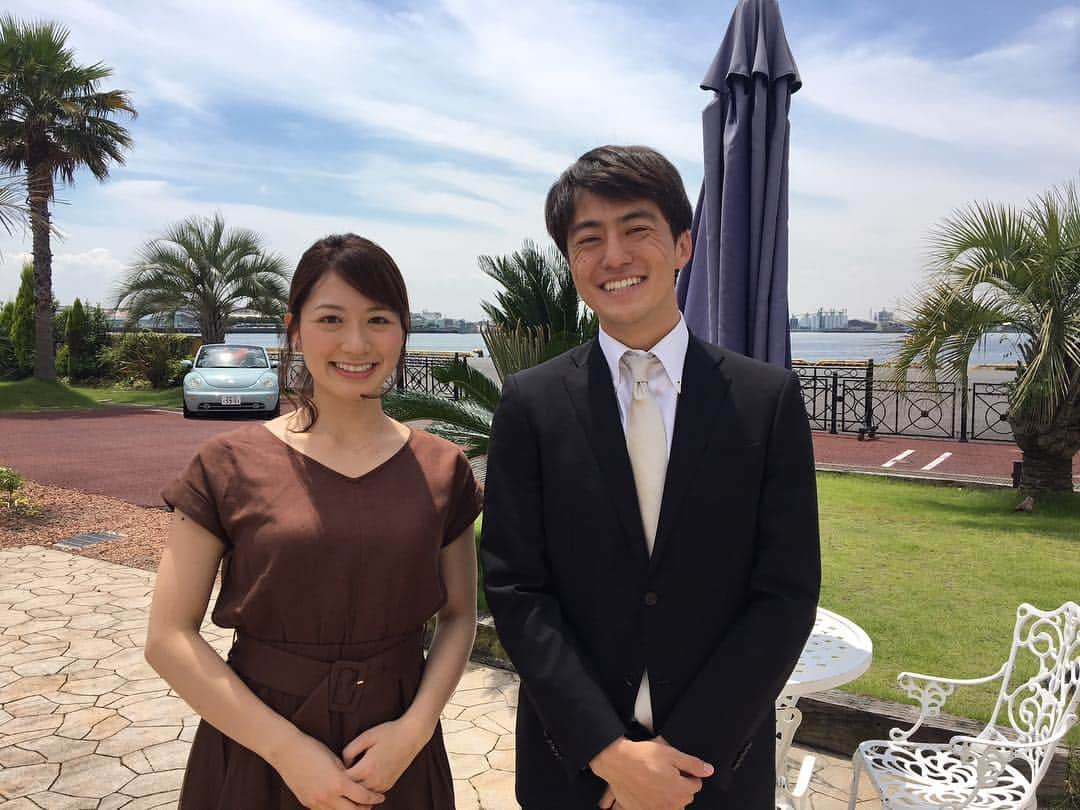 日本テレビ「ヒルナンデス！」さんのインスタグラム写真 - (日本テレビ「ヒルナンデス！」Instagram)「今日は名古屋の超ハデ披露宴会場に中継でお邪魔💕一生の思い出は豪華に楽しく💐というとても素敵な結婚式です💒中京テレビの稲村沙綾アナと幸せのおすそ分けお届けします✨（C）日本テレビ #ヒルナンデス #中京テレビ #名古屋の豪華結婚式 #稲村沙綾アナ #梅澤廉アナ #天気が良くて良かったです #名古屋港にある式場はヨーロッパを感じる素敵なロケーション」6月14日 13時19分 - hirunandesu_ntv_official