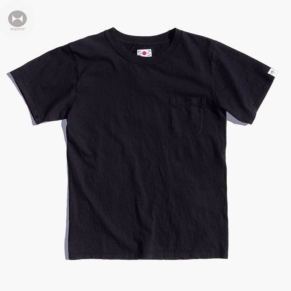 mac eyeさんのインスタグラム写真 - (mac eyeInstagram)「No.762801 Round-Body Pocket Tee Color  No.59 BLACK  #マックアイ#madeinjapan#日本製#tops#tシャツ#ポケT#丸胴#TASUKI#横浜」6月14日 13時12分 - maceye78