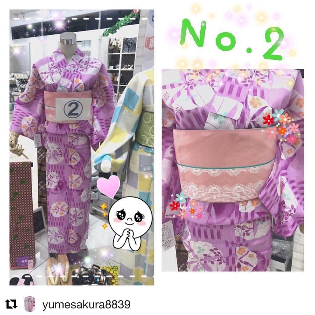 夢さくらのインスタグラム：「夢さくら 桑名店より . . #Repost @yumesakura8839 with @get_repost ・・・ お元気様です♪ ✨《本日のゆかた👘》の発表です✨ 本日はこちら！！ 「ゆかた人気柄アンケート」エントリーNo.2✨ピンク地に白い朝顔柄入ったゆかたです♪ すごいピンク！という感じではなく紫寄りのピンクなので、可愛くも、大人っぽくも着れちゃう色だと思います💕 また帯もレース柄になっていて、今時な感じになっていますね(*´∀｀*)♪ エントリーしているゆかた👘はあと１つ！さあ、最後はどんなゆかたなのでしょうか？！お楽しみに！！✨ #夢さくら #三重 #桑名 #マイカル桑名 #夏 #浴衣 #人気 #柄 #アンケート #半幅帯 #カゴバック #朝顔 #レース #ピンク #紫 #かわいい #大人っぽい #いまどき #おまつり #花火 #ゆかた女子」