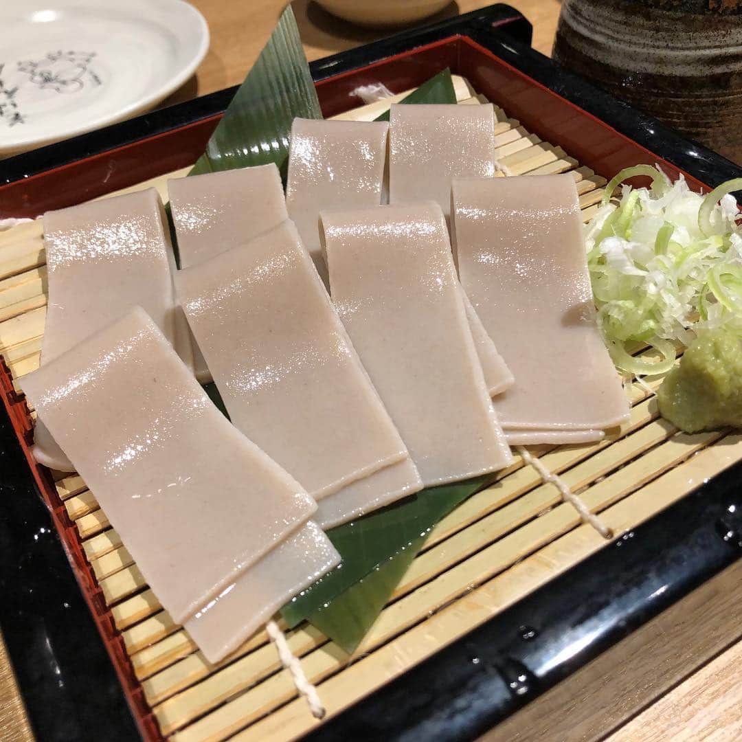 堀江淳のインスタグラム：「蕎麦刺し！」