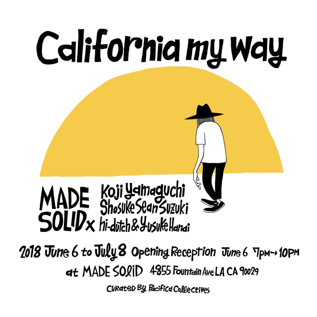 のインスタグラム：「This Wednesday in LA! Please join us. Collaboration work with MADESOLID leather work.」