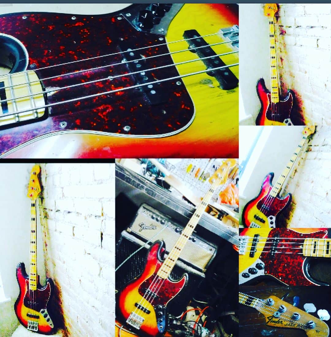 日野賢二さんのインスタグラム写真 - (日野賢二Instagram)「My Fender Axes 僕のふぇんだー コレクション、はちょっと 変だ〜 だから 大変だ〜 #fender #fenderbass  #fenderjazzbass #fenderprecision  #fenderpbass #fenderamp  #vintagefender #bassguitar  #bass #bassist  #bassplayer  #fenderamp #fenderbassman #jinobass #kenjihino #instabass #bassman #kenjijinohino #instabass #bassporn #bassmagazine #bassist  #日野賢二 #日野ジノ賢二 #日野jino賢二 #日野賢二jino  #フェンダー #ジーノ #ジャズベース #プレベ #プレシジョンベース #フェンダーベースマン #ベースマガジン ＃モナコイエロー」6月5日 2時17分 - jinobass