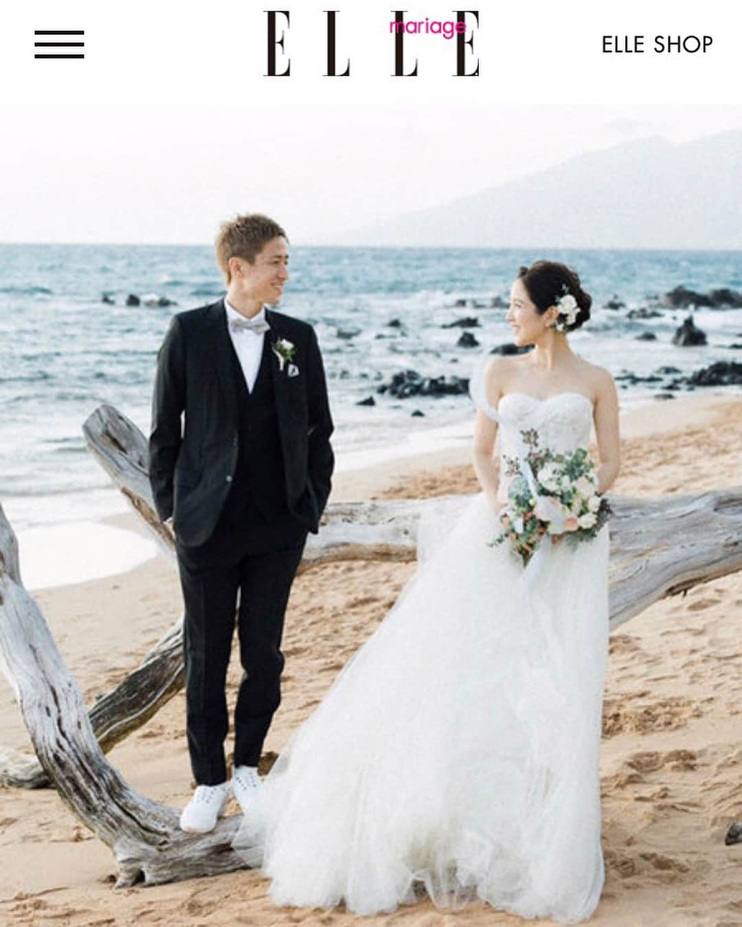 狩野健太さんのインスタグラム写真 - (狩野健太Instagram)「ELLE mariageで1月にハワイのマウイ島で結婚式をした様子を特集していただきました‼︎ インスタのプロフィール部分にURLを貼ったので、良かったら見て下さい(^^) #ellemagazine#ellemariage #hawaii#hawaiiwedding #maui#andazmaui#dior#jimmychoo#moniquelhuillier#狩野健太#instalove#instaphoto#instacool#instagram」6月5日 17時04分 - kanoken_14