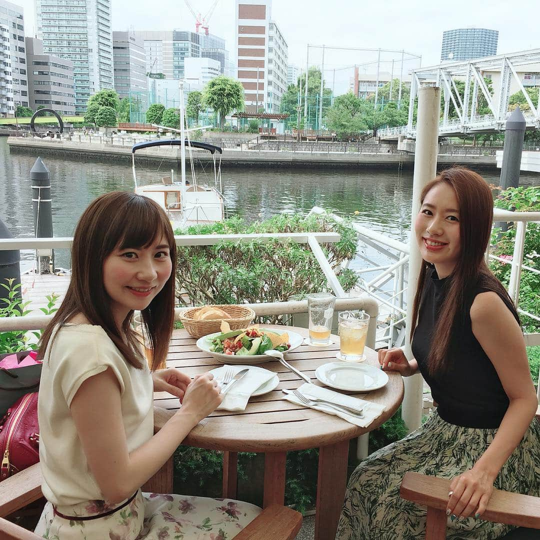 守永真彩さんのインスタグラム写真 - (守永真彩Instagram)「. . 矢作 麗ちゃんとランチ♡ 大好きな人と、大好きな場所で。 . . #矢作麗 ちゃん #tyharbor #テラス席 #ランチ #デート #大好きな人 #ありがとう  #😊」6月5日 17時44分 - maayamorinaga