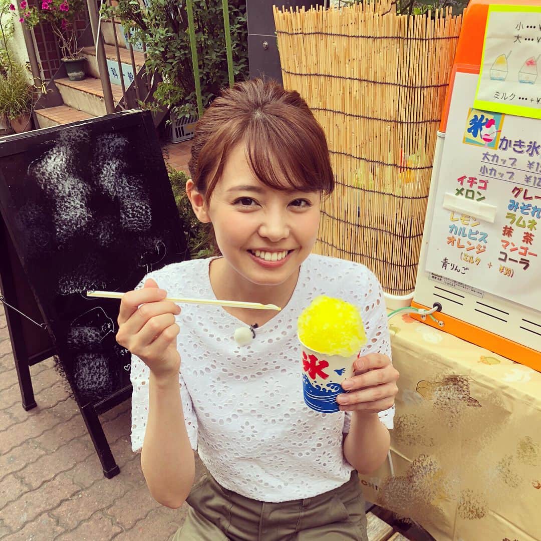 宮澤智さんのインスタグラム写真 - (宮澤智Instagram)「★ かき氷😋  #ロケ終わり #レモン派 #暑かったですね #梅雨入り前の晴天を堪能しました #浜田先生ありがとうございました💕」6月5日 20時11分 - tomo.miyazawa