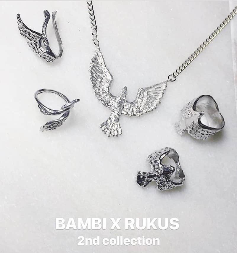 仲万美（Bambi Naka）さんのインスタグラム写真 - (仲万美（Bambi Naka）Instagram)「BAMBI x RUKUS 2nd collection “ Phoenix “ 🕊🕊🕊」6月6日 22時38分 - 615_bambi