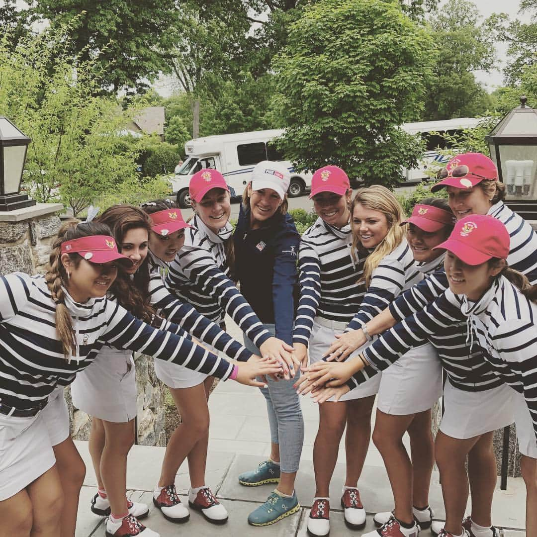 ジュリ・インクスターさんのインスタグラム写真 - (ジュリ・インクスターInstagram)「A honor to have lunch with the US team. Good luck to both teams GB&I and US .#memoriesforlife #foxgolf」6月8日 2時26分 - juliinkster