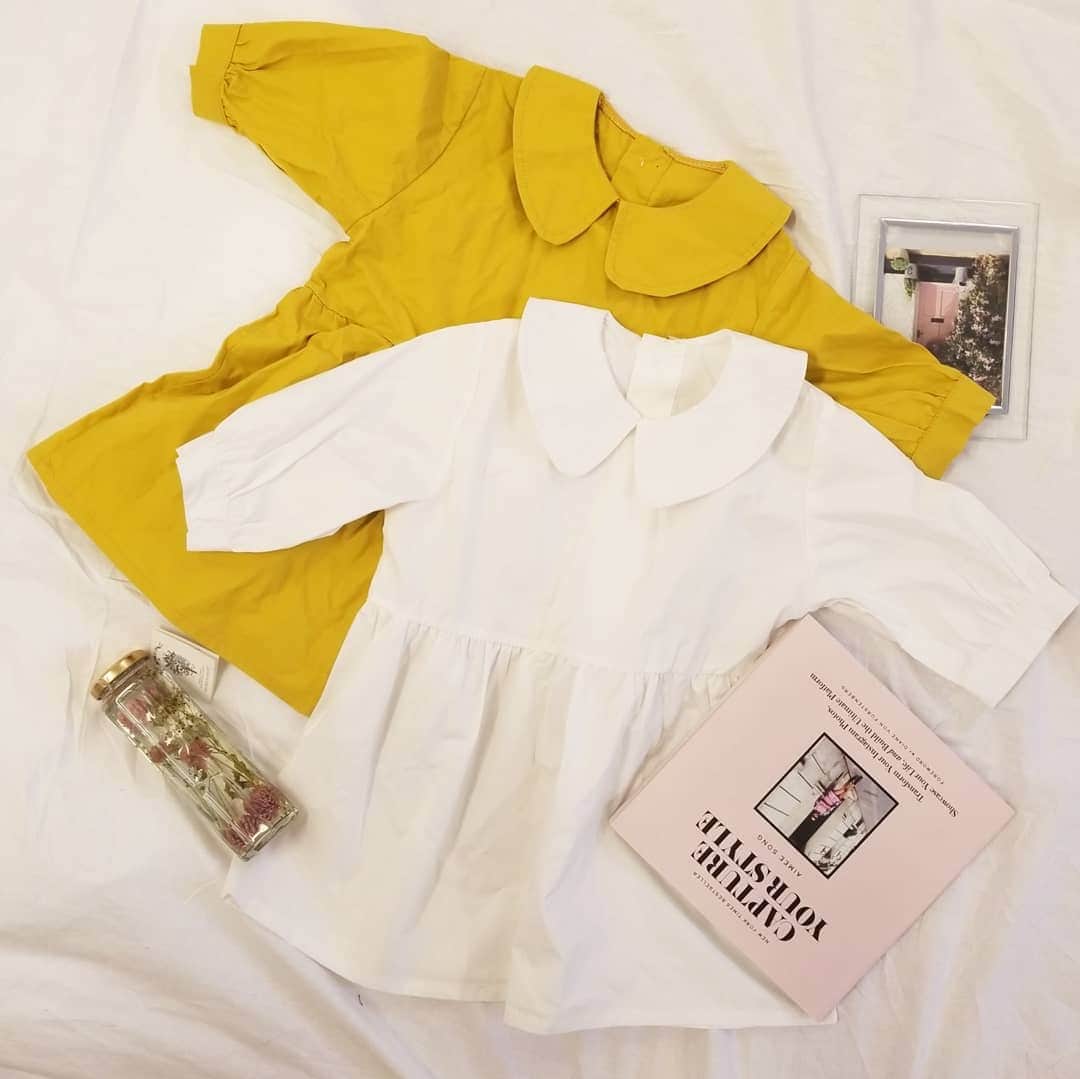 OmoteUraのインスタグラム：「. . lose doll dress￥880 . . . . #韓国#韓国子供服#子供服#韓国通販 #子供#こども#キッズ#女の子 #キッズ服#子ども服#親子#親子コーデ#fashion#kids#kidsfashion #dailylook#code#codenate #korea#korean#koreanfashion #koreangirl#koreankidsfashion #한국#한국아동복#아이린#어린이」