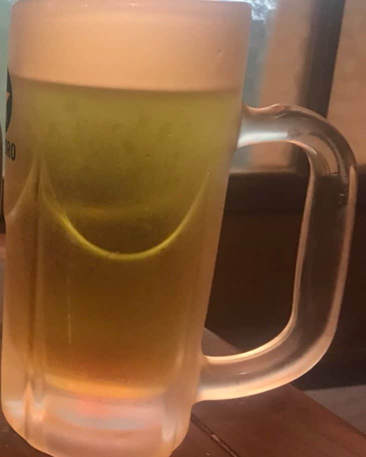 屋台めし「串バカ」のインスタグラム：「ん？やぱりビールですよね？」