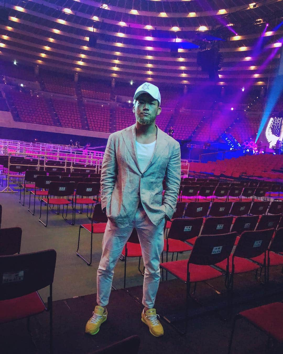 真田聖也さんのインスタグラム写真 - (真田聖也Instagram)「I’m here at #osakajohall .  Ready to defend our IWGP Heavyweight Tag Team Titles against the #youngbucks  #evil #sanada  #ootd  #caccioppoli #philippemodel #フィリップモデル」6月9日 13時48分 - seiya_sanada