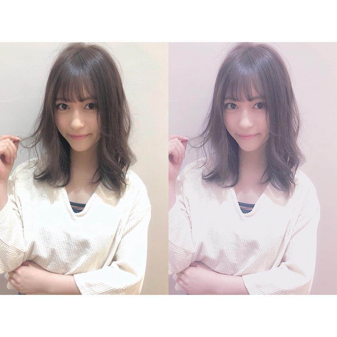 山下愛実（まなみるく）のインスタグラム：「💇🏼‍♀️🖤💜 #hair #美容室 #Noz渋谷公園通り店  #color #cut」