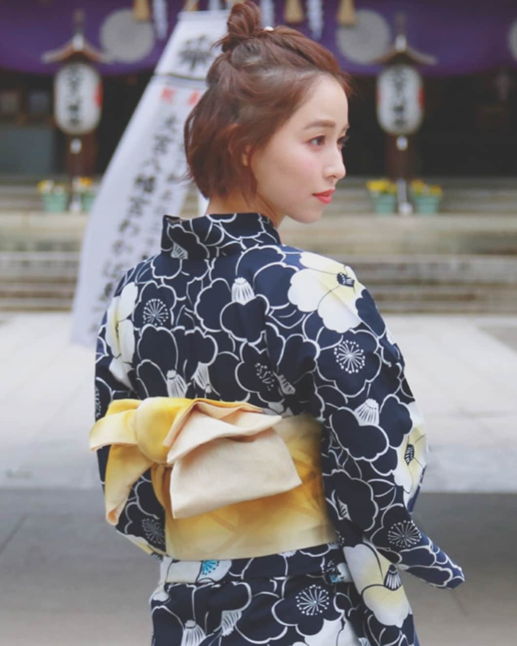 赤神幸依のインスタグラム：「. 浴衣 全10柄 着ました. 今年こそは、じぶんの浴衣で花火大会に行く予定❤︎ ☑︎ mixgemini website」
