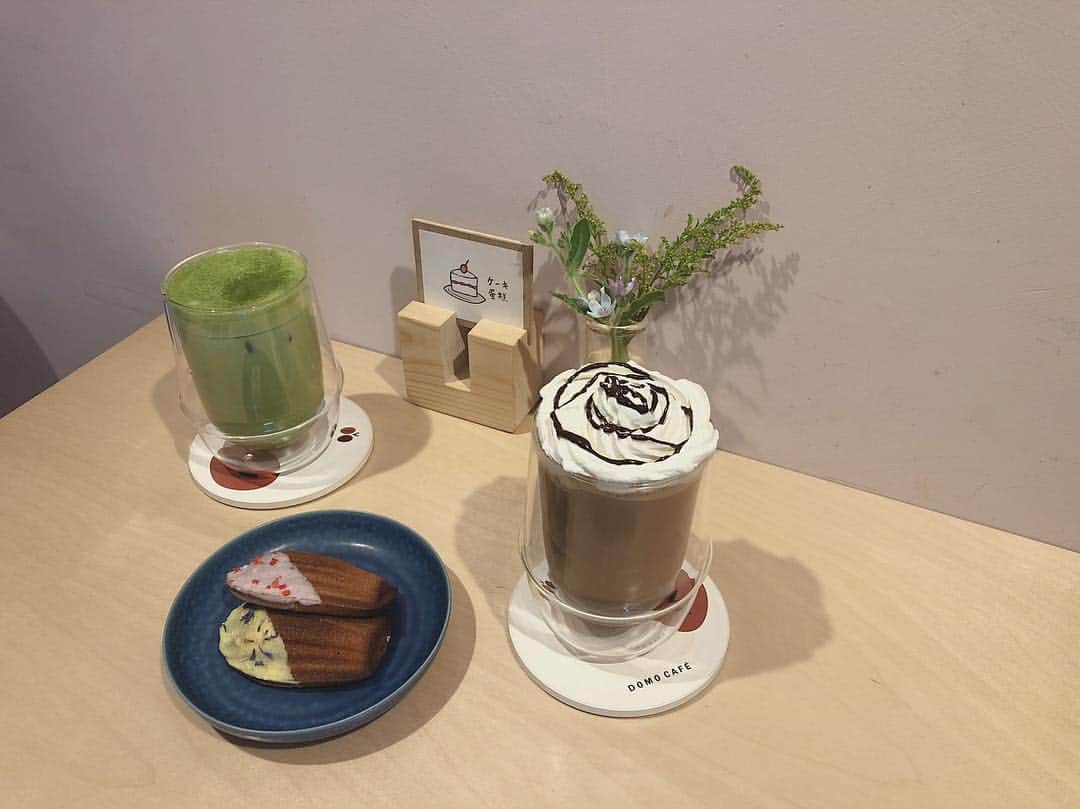濵松里緒菜のインスタグラム：「* * * DOMO CAFE * 店内がおしゃれでとってもかわいい💕 おすすめのカフェです♡ * *」
