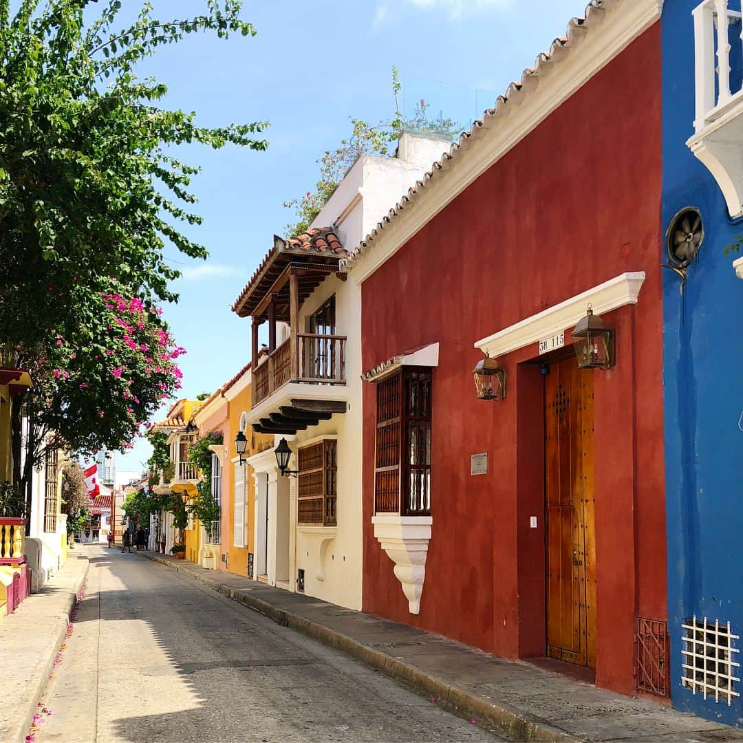 アリッサンドラ・アロノウのインスタグラム：「The streets of Cartagena ☀️😍」